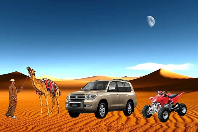 Desert Combo safari, Camel ride, Quad Bike and Dune Bashing(ALL INCLUSIVE) - Key points to know before you go