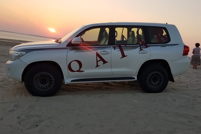 Desert Safari Adventure 4 hours from Doha with Pickup - Sunset at the Inland Sea, the Finale With Big Views
