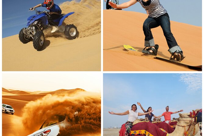 Desert Safari, Quad Bike, Sandboarding and Camel Ride - Quick hits before you go