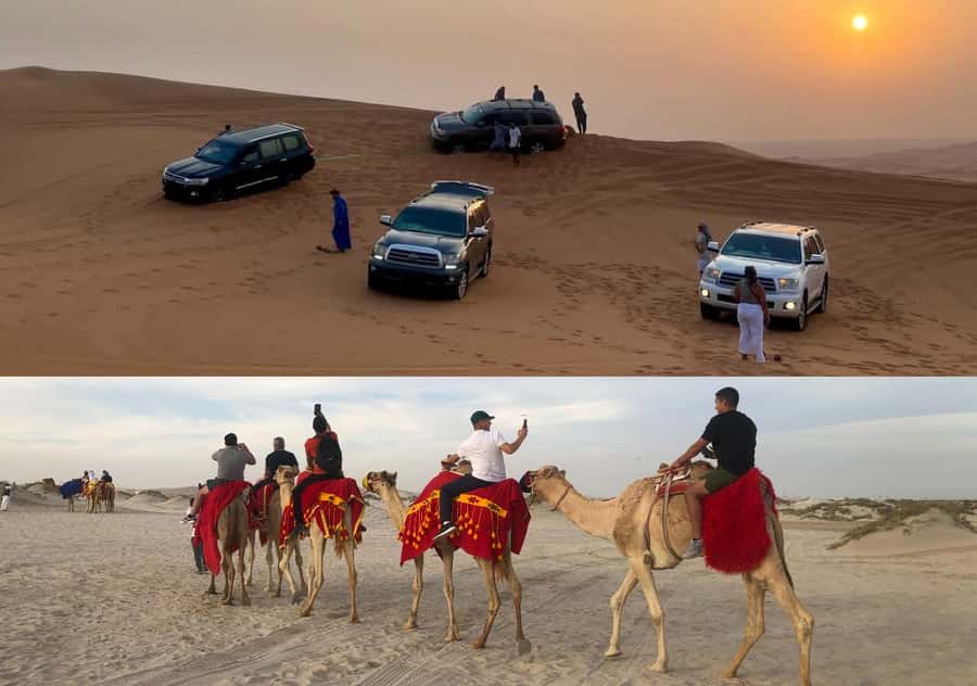 Doha Activities: Desert Safari, Dune Bashing & Inland Sea - Getting to the dunes: Doha pickup and the 4x4 schedule