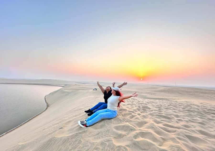 Doha Activities: Desert Safari, Dune Bashing & Inland Sea - Camel ride, photos, and what that extra fee means