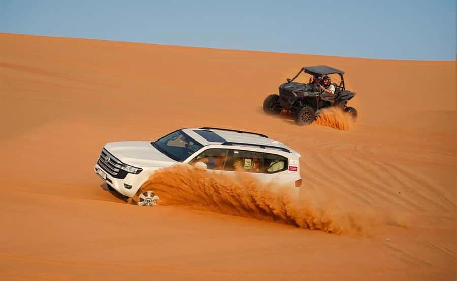 Doha: ATV/Desert Safari with Activities and Inland Sea Stop - Golden Dunes dune bashing: the thrill, the timing, and the safety rules