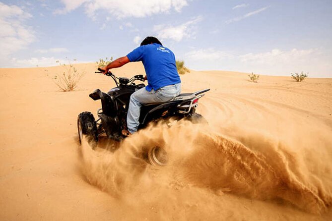 Doha ATV Quad Bike Adventure in the Middle of Desert Qatar - Sandline Dunes Qatar: the quad ride setup and the hour that counts