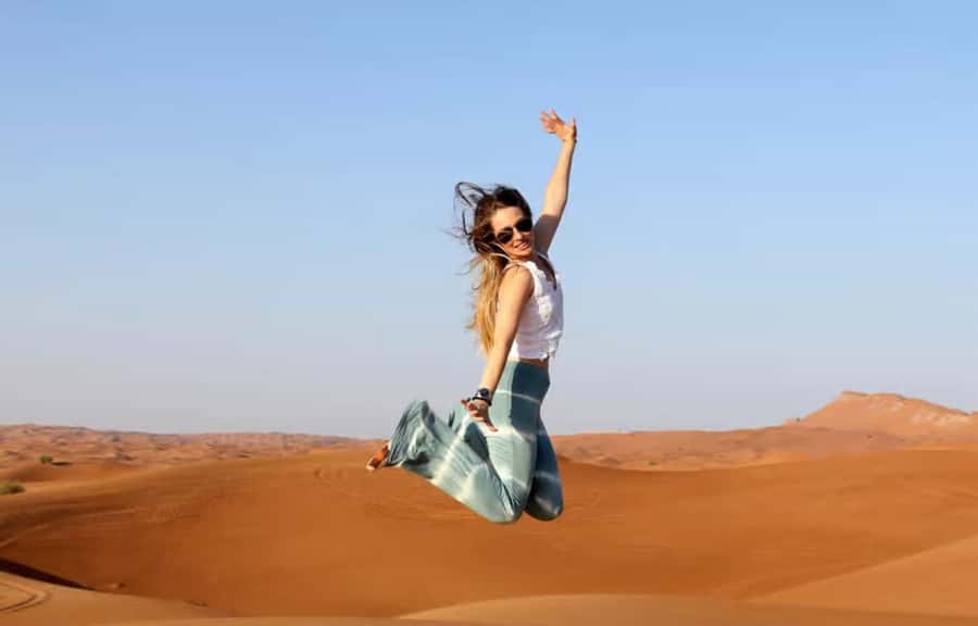 Doha: ATV Quad, Buggy Dune Bashing,Camel Ride & Sandboarding - Camel caravan ride and tea break: the slower half of the desert