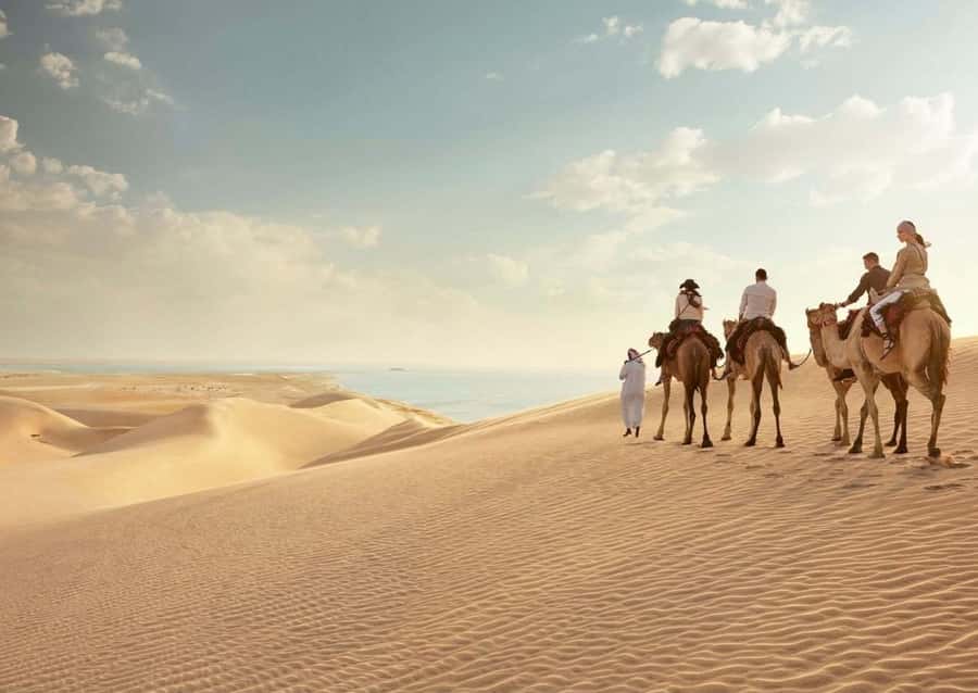 Doha:ATV,Quad or Buggy Dune Bashing,CamelRide & Sandboarding - Quick Transfer and Tea-Time Calm: Camel Ride at Mesaieed
