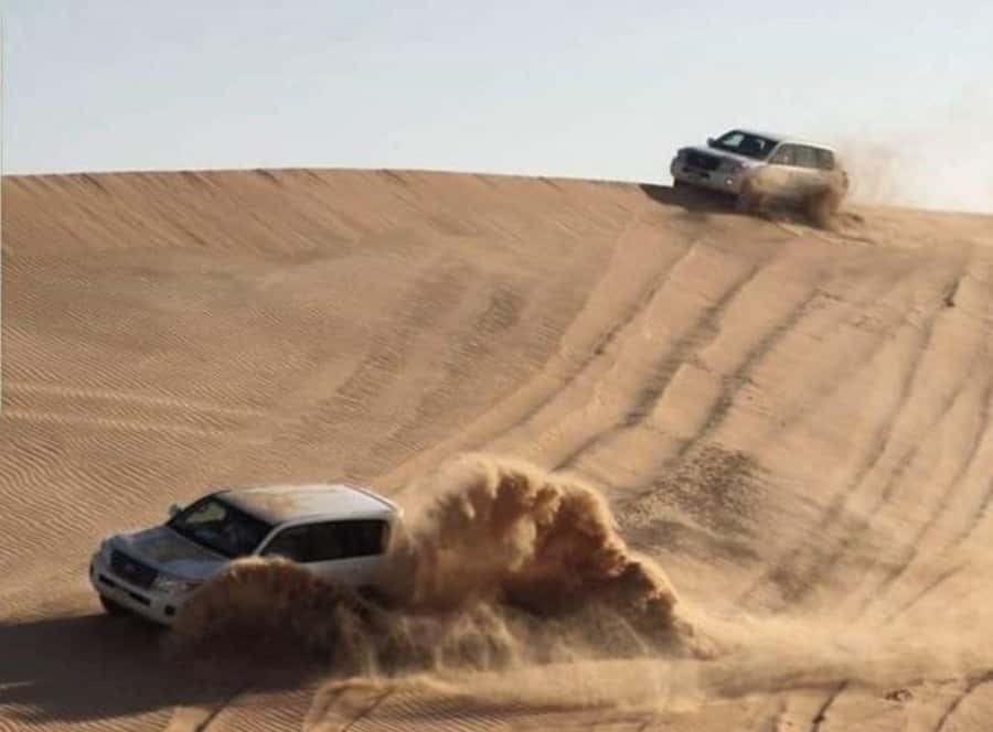 Doha: Budget Friendly Desert Safari,CamelRide & Sandboarding - Dune bashing in 4x4: the thrill, the safety vibe, and the sore-back reality