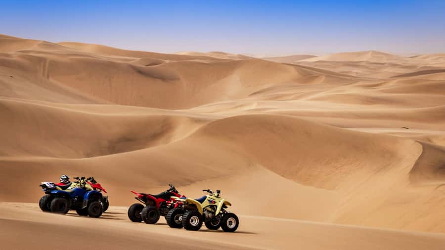 Doha: Combo Private Tour of Desert Safari with ATV Ride - Camel Ride and Falcon Picture: Optional, Worth It for Many, Skip It for Others