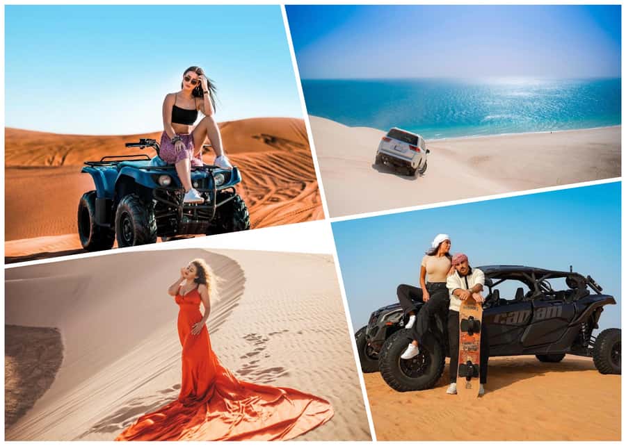 Doha: Desert 4x4, ATV/Quad, Camels, Sandboarding, Inland sea - Doha to Sealine Beach, the ride that sets expectations