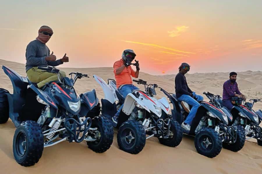 Doha: Desert All Activities ATV Quad Bike, Dune Bashing - From Doha pickup to Sealine Beach Resort, you start moving fast