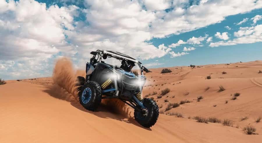 Doha: Desert Buggy Ride, Camel Ride, Dune Bashing, Sandboard - Buggy Ride Through the Dunes: speed with a safety-first guide