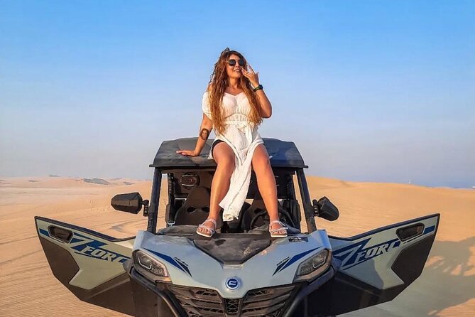 Doha Desert Safari Camel Ride Dune Bashing and ATV Bike - ATV bike and sandboarding: adding skill, speed, and variety