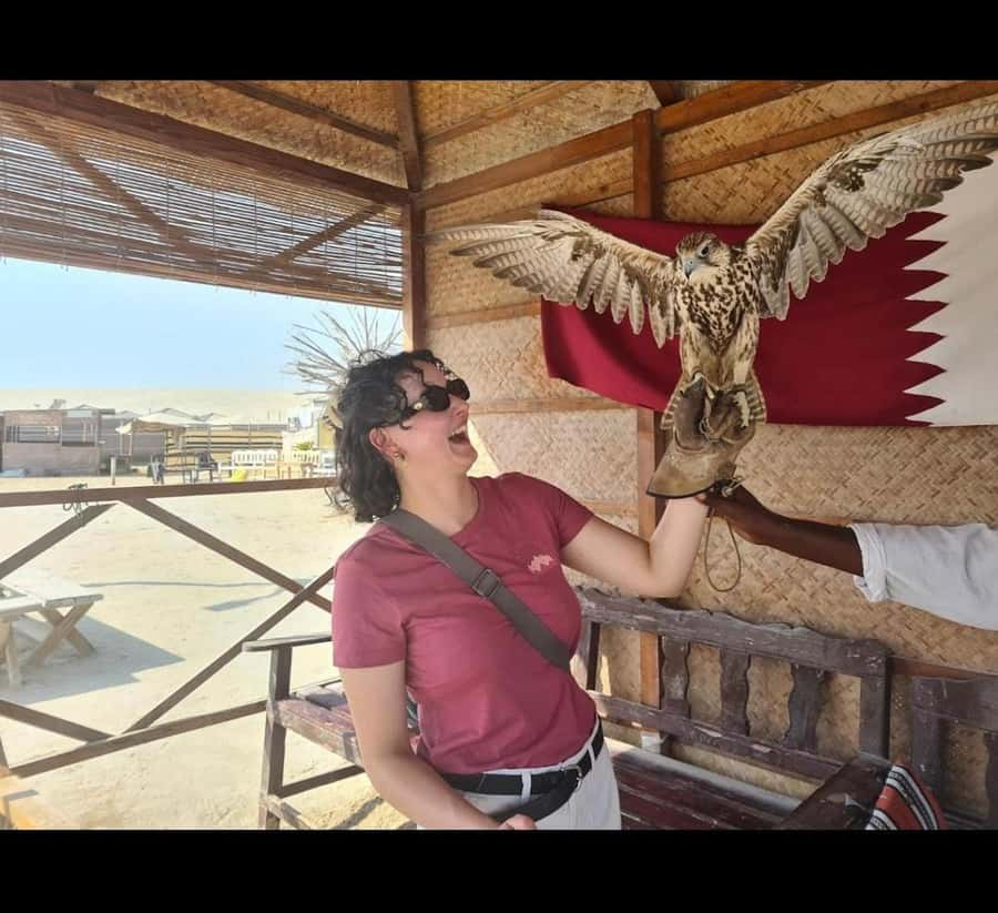 Doha Desert Safari, Camel Ride, Sandboarding & Inland Sea - Camel area stop: tea, photos, and a short ride