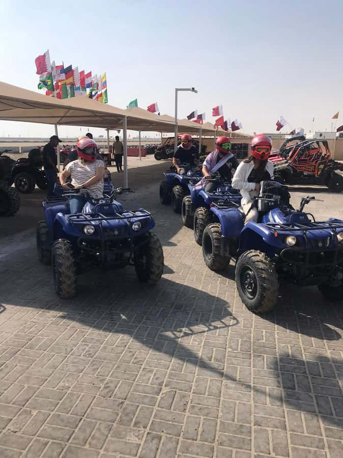 DOHA: Desert safari +Dune Bashing, Camel ride & Quad bikes - Inland Sea Views, the Saudi-Qatari Border, and Khor Al Adeid Swim Time