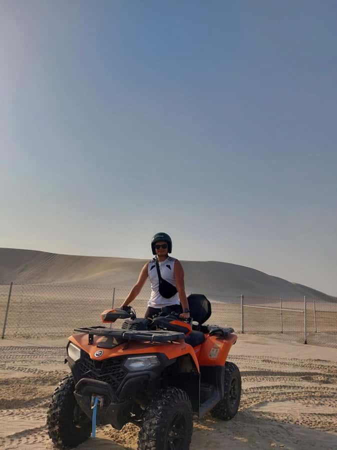 DOHA: Desert safari +Dune Bashing, Camel ride & Quad bikes - The 30-Minute Quad Bike Self-Ride, Real Driving Time for Adventurers