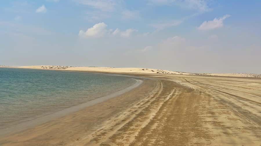 Doha: Desert Safari, Dune Bashing, Inland Sea With Transfers - Dune bashing on the way to the Inland Sea