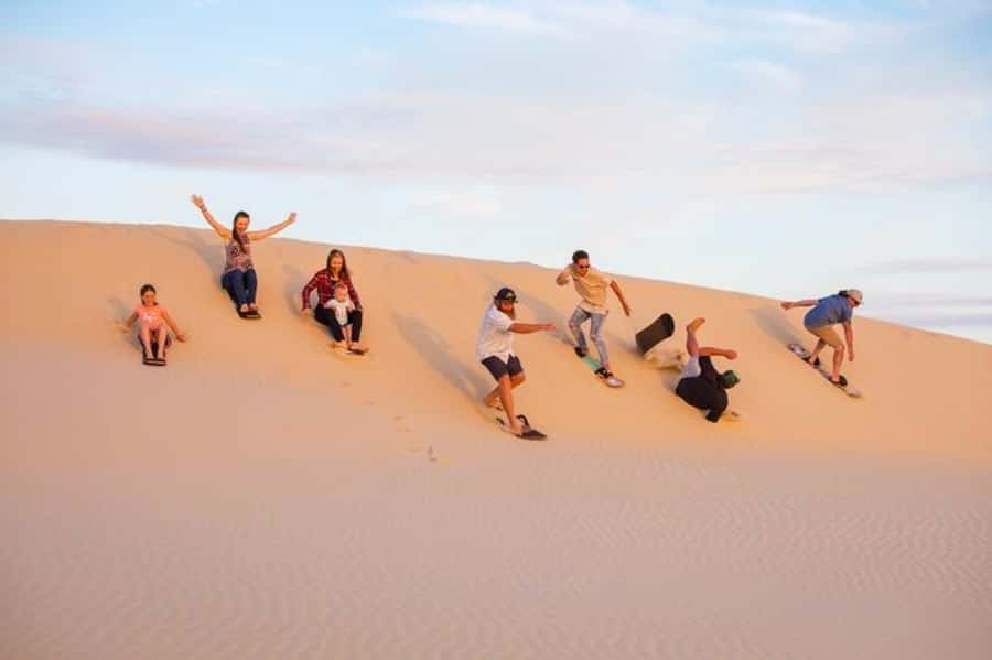 Doha: Desert Safari Dune Bashing, Sandboarding, & Camel Ride - Inland Sea Stop: Sandboarding, Sightseeing, and Gulf-Water Moments