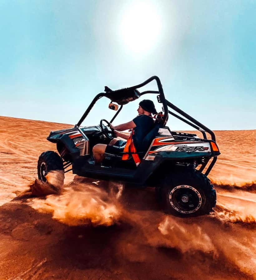 Doha: Desert Safari Experience – Quad Bike, Buggy/Camel Ride - Dune bashing in a 4WD: the thrill part, handled with an eye on safety