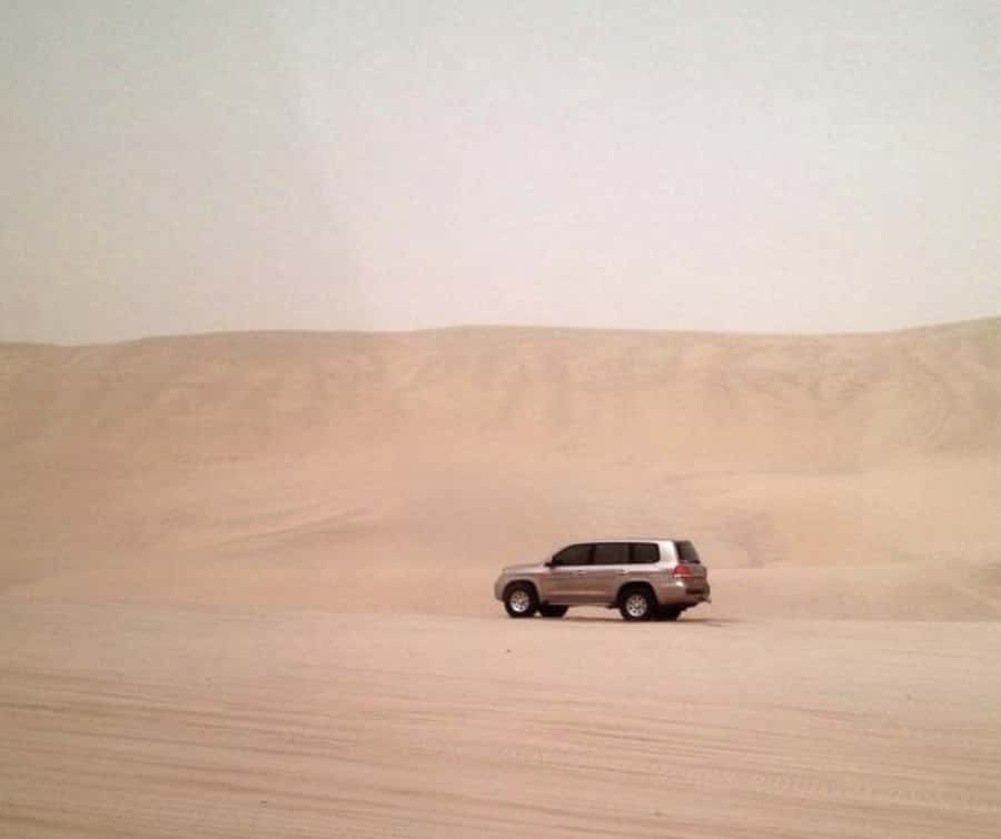 Doha Desert Safari: Sandboarding, Camel Ride & Swimming Fun - Dune bashing in Qatar: the adrenaline part, done with skill