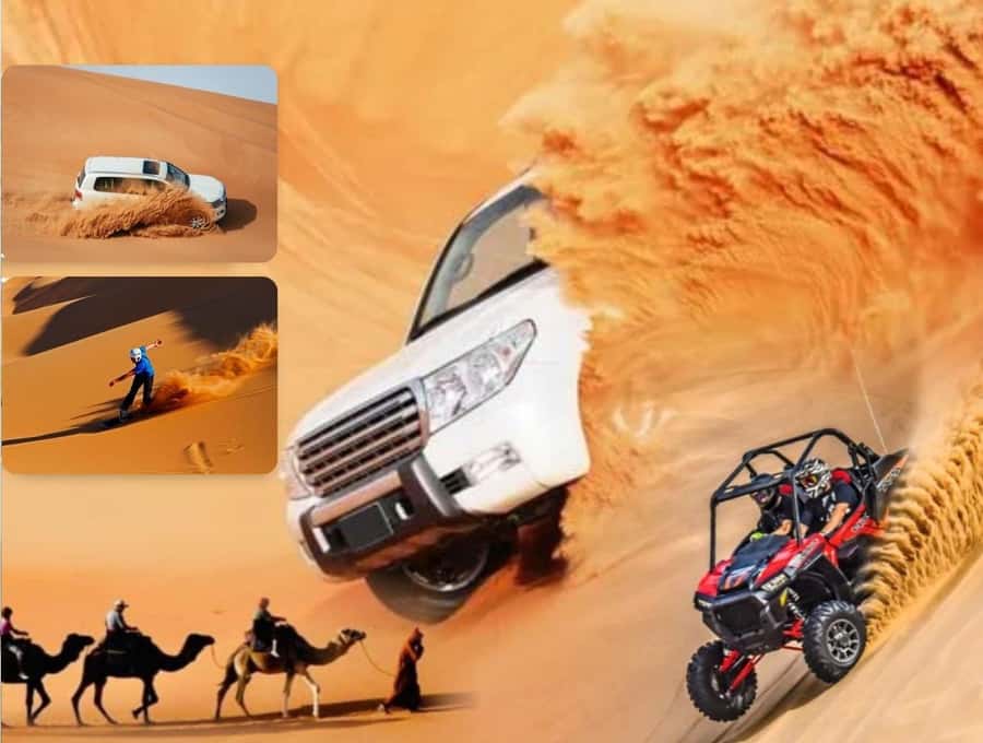 Doha:Desert Safari with Camel Ride, ATV Bike,& Sand Boarding - Self-guided ATV bike ride: the freedom part