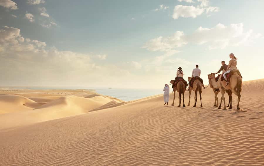 Doha: Desert Safari with Dune Bashing and Inland Sea - Mesaieed Photo Stops and the Camel Ride Moment