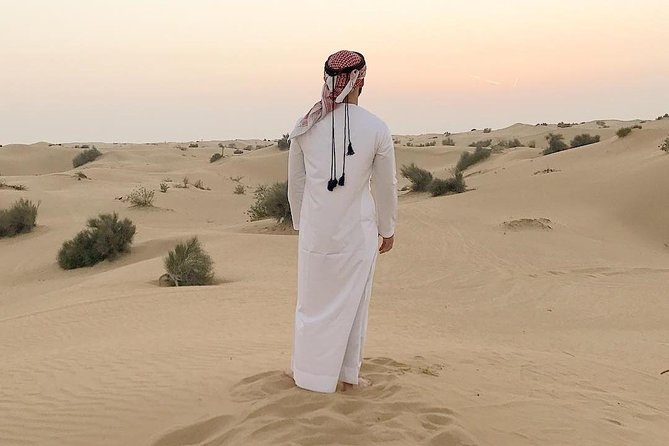 Doha :Half Day Desert Safari | Camel Riding | ATV | Sand Surfing - Sealine Beach: tea, coffee, and the camel ride reality check