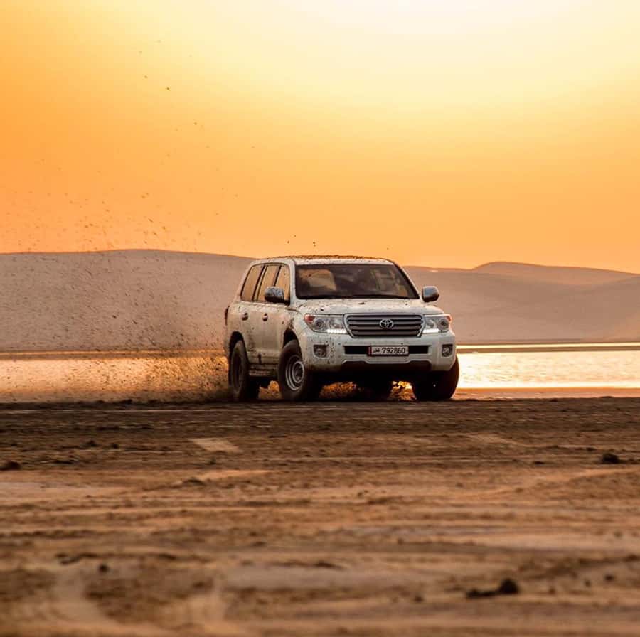 Doha: Inland Sea Desert Safari With All Activities - Inland Sea, Qatar: the famous watery stop that changes the whole mood