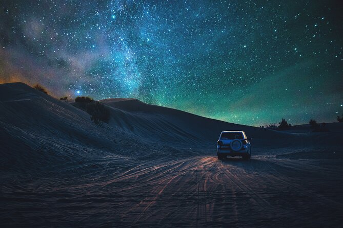Doha Night Desert Safari Adventure - Inland Sea beach and the Saudi border view