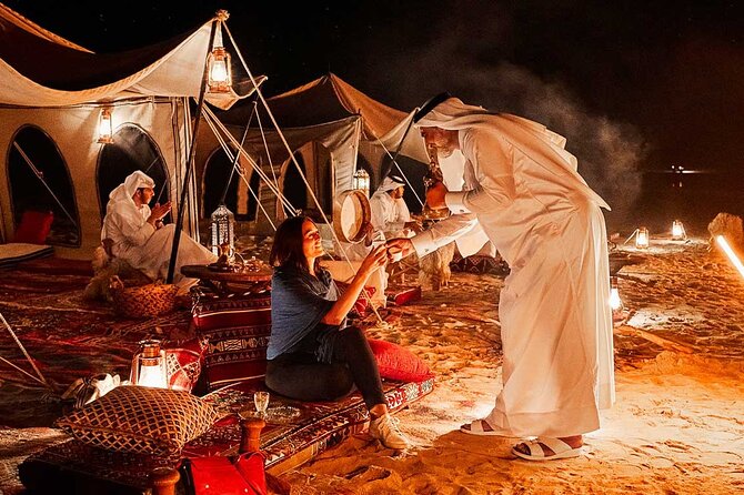 Doha Night Desert Safari Stargazing Dune Drive Camel Ride - Sealine Beach: camel ride plus desert-meets-sea views