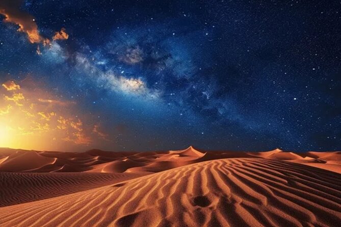Doha Night Desert Safari, Stargazing, Photography، Relaxation - Stop 1: Inland Sea Dunes, Camels, Quad Bikes, and Sandboarding