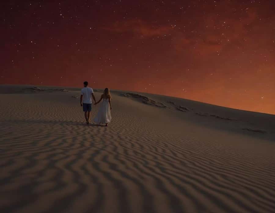 Doha : Night Desert Safari with Dune Bashing & Stargazing - Inland Sea desert views you cannot fake