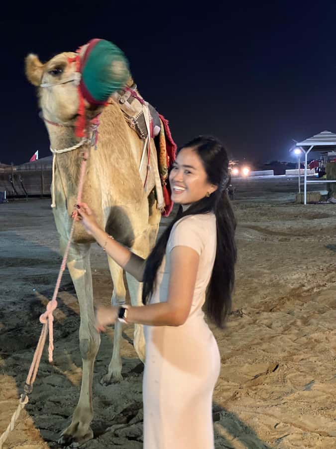 Doha: Night DesertSafari DuneBashing Sandboarding CamelRide - Optional extras: camel ride, falcon photo, and ATV quads