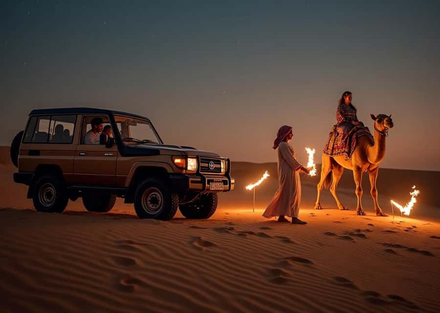 Doha: Nighttime Desert Safari with Dune Bashing & Camel Ride - Key things I think you will care about