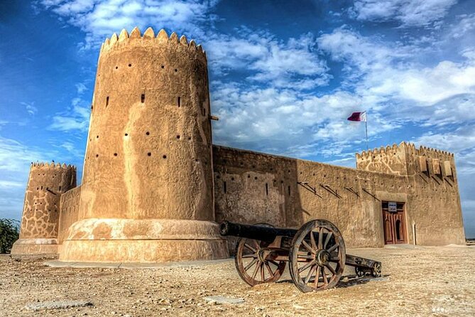 Doha North Tour Zubara Fort Jumail Village Purple Island - Jumail Village Ruins, Quiet Stone Houses and Old Water Paths