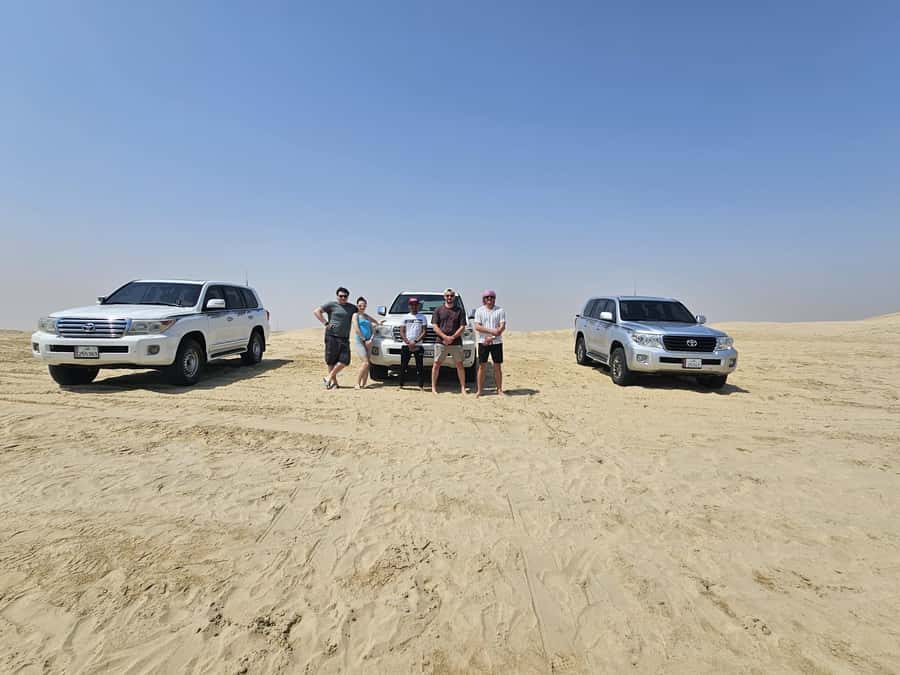 Doha:Private Desert Safari, Falcon, Sandboarding,inland sea - Traditional Refreshments and the Mid-Day Reset