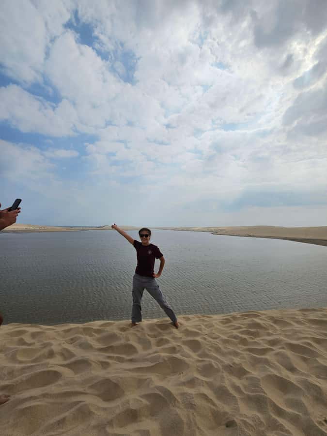 Doha Private Desert Safari, inland sea, sand boarding - Inland Sea Beach: Sunset Views, Swimming, and Scenic Driving