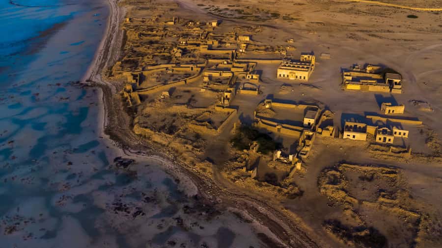 Doha: Private North Qatar Tour, Mangroves, & Zubara Fort - Purple Island: nature-and-view time with a guided walk