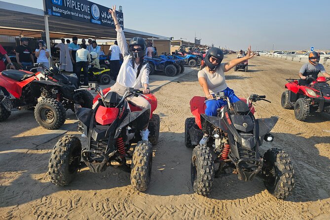 Doha Qatar ATV Quad Bike Buggy Dune Bashing and Camel Ride - Dune Bashing and Sandboarding: Where Qatar’s Inland Sea Shows Off