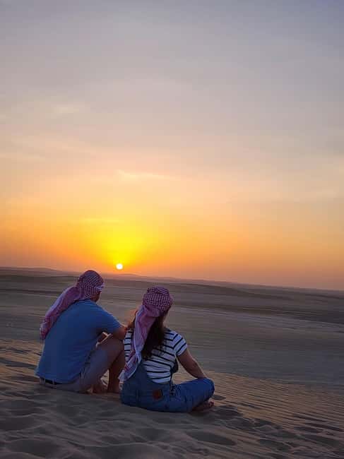 Doha Qatar : sealine adventure Camel Ride sandboard Sunset - Dune bashing: the adrenaline booster part that matters