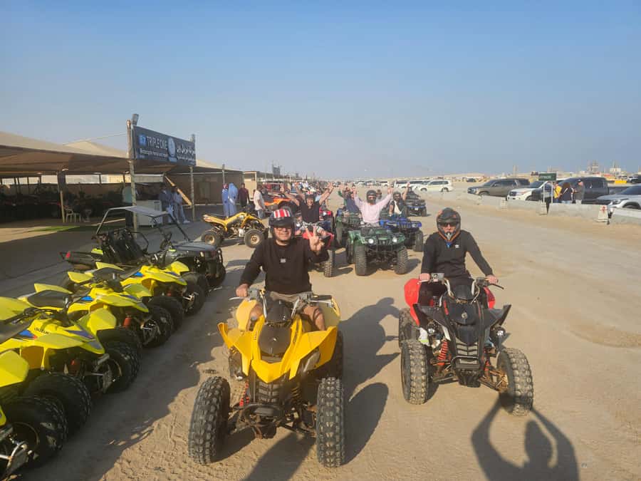 Doha: Quad Bike, Desert Safari, Buggy ride & inland sea tour - Pickup, timing, and how the 4 to 5 hours actually breaks down