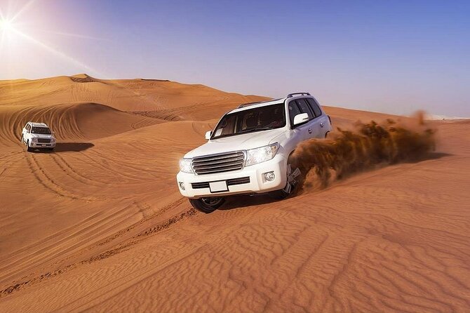 Doha: Quad Bike, Dune Bashing, Camel Ride & Inland Sea Tour - Inland Sea stop near the Saudi border edge