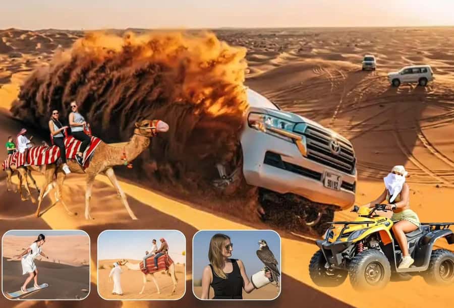 Doha: Safari, Camel Ride, Sand boarding and Inland Sea Tour - Getting Picked Up in Doha and Heading Straight to the Desert