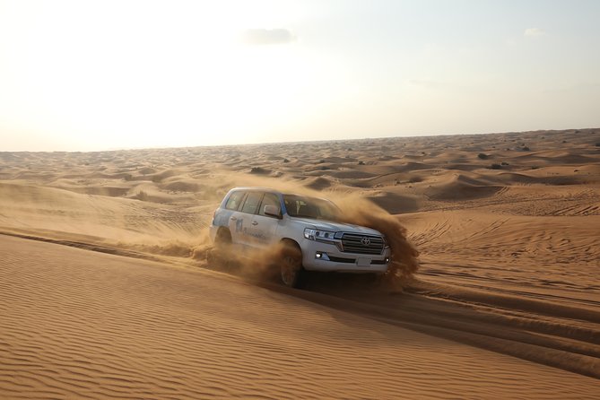 Doha: Safari, Dune bashing, Camel Ride, Sandboarding & Inland Sea - Khor Al Adaid Inland Sea: The Sand Meets Water Border Stop