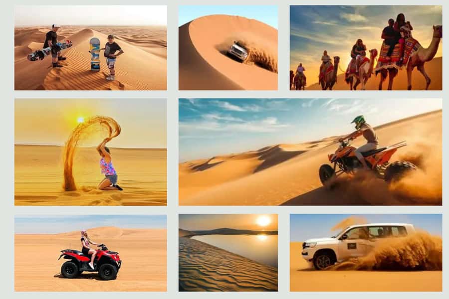 Doha Safari Quadbike, CamelRide, Sandboarding & Inland Sea - Dune Bashing and Sandboarding: The Adrenaline Combo People Remember