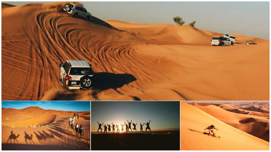 Doha: Shared Desert Safari, Sandboarding, Camel Ride - Entering Doha desert mode, without making it a full day
