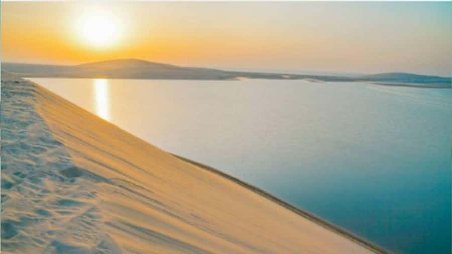 Doha :Sunrise/ Sunset Desert Safari CamelRide & Sandboarding - Where the Inland Sea dunes fit into your Doha days