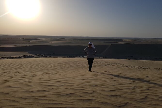 Doha: Sunrise /Sunset Desert Safari with Sand Boarding,Camel ride - Kicking Off the Action: Air-Conditioned Dune Bashing in 4x4