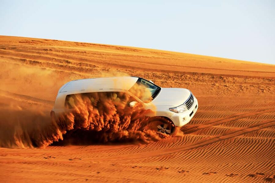 Doha: Sunset Desert Safari, ATV, Camel Ride and Sandboarding - Inland Sea Break at Khor Al Adaid: The Real Scene-Stealer