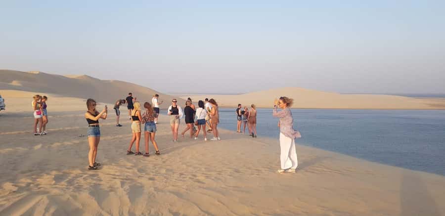 Doha: Sunset desert tour with Camel Ride, Inland Sea & Tea - The big idea: desert adrenaline plus Inland Sea calm