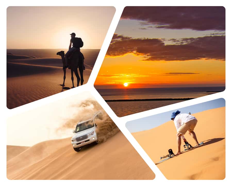 Doha: Sunset Safari, Dune Bashing, Sandboarding & Camel Ride - Key points before you go