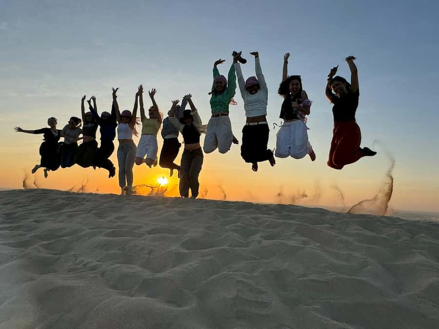 Doha: Sunset Safari, Dune Bashing, Sandboarding & Camel Ride - Getting to the desert from Doha without stress